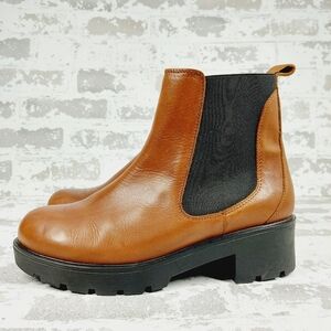 Brown Leather Ankle Boots